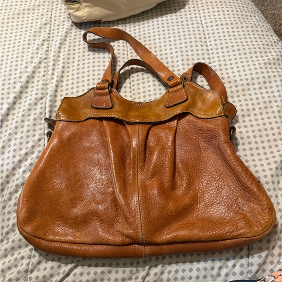 Patricia Nash Tan Leather Shoulder Bag - Picture 2 of 4